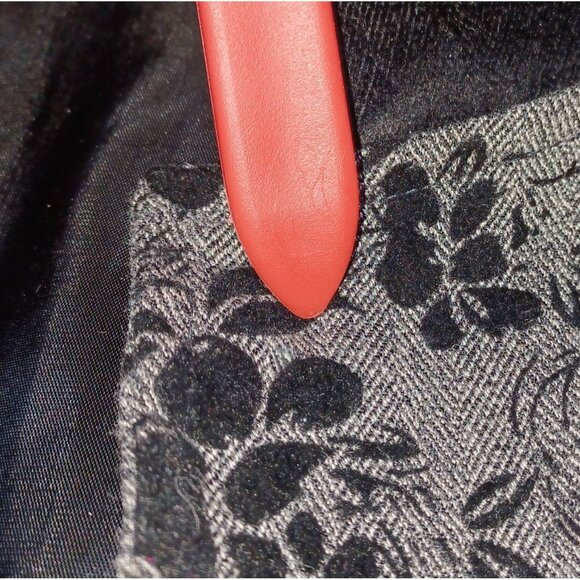 VTG Painted Pony Velvet Burnout Jacket Womens M Black Gray Floral USA Boho - Picture 5 of 8